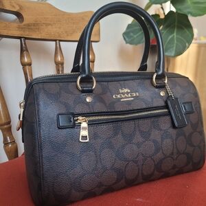 COACH Brown Signature Satchel NO CROSSBODY STRAP